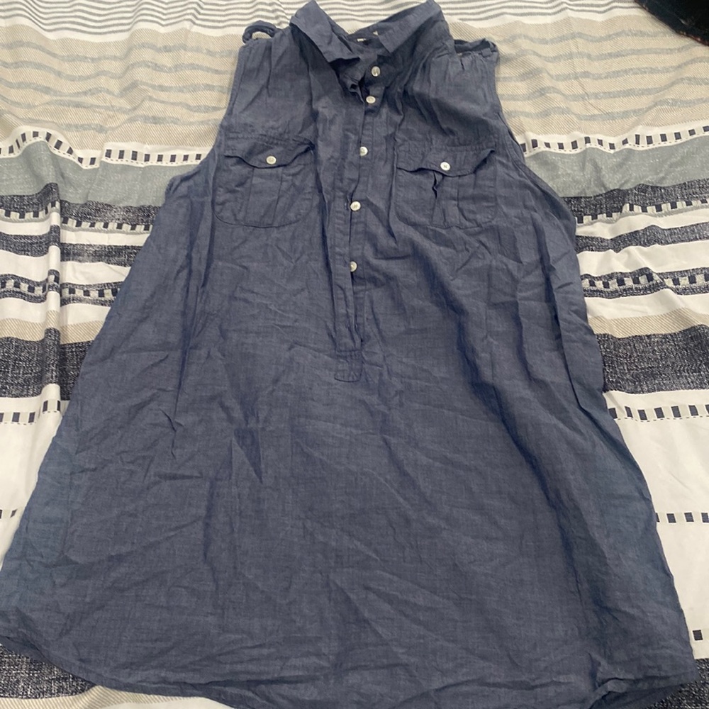 J Crew sleeveless blouse